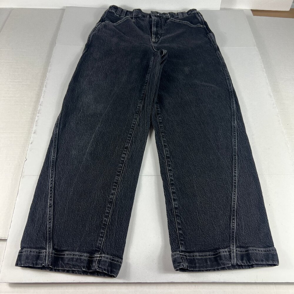 Black Perfect Vintage Wide Leg Madewell Jeans